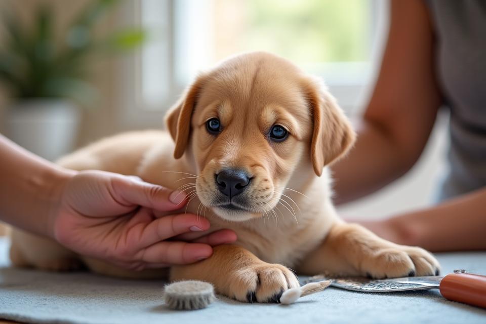 Programme d'habituation au toilettage pour chiots